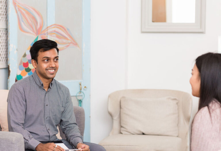 Therapist at Us Therapy offering supportive care